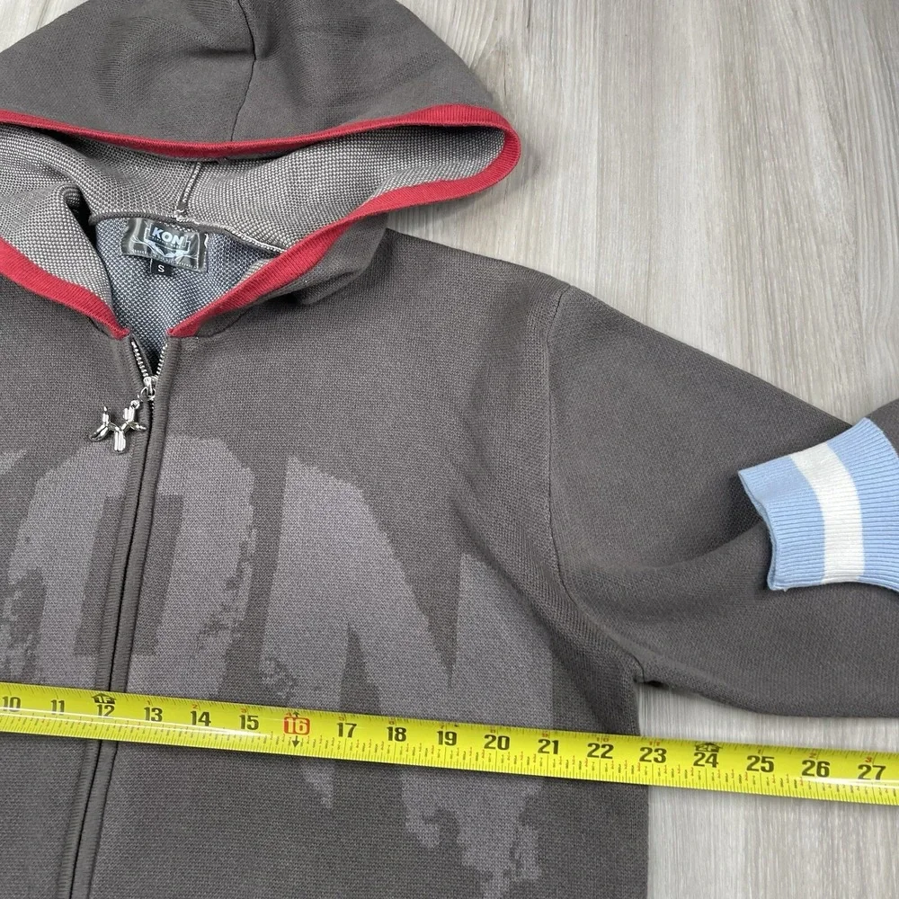 KON Memphis Made Full Zip Hoodie Sweatshirt Unisex Size S Small OS Graphic Print - Picture 4 of 14